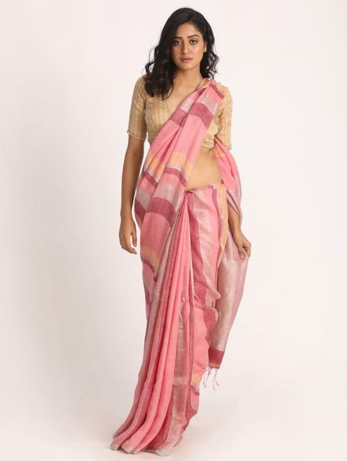 multi colored georgette handloom saree - 21241179 - Very Small Image - 1
