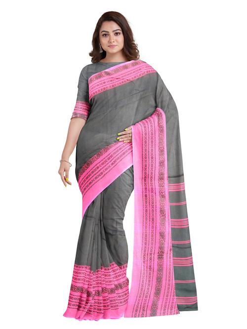women handloom saree with blouse - 21241545 - Very Small Image - 1