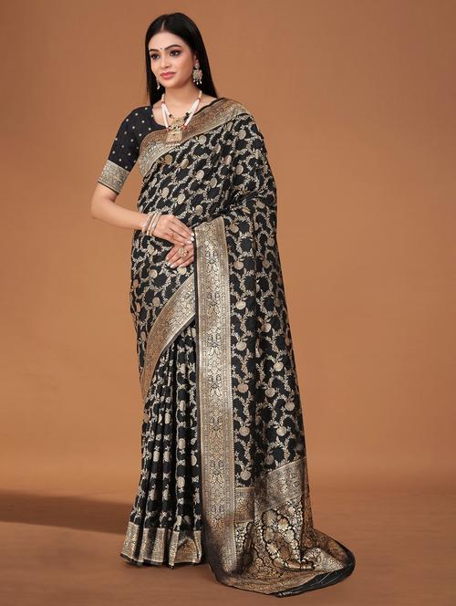 women self design banarasi saree - 21242264 - Very Small Image - 1