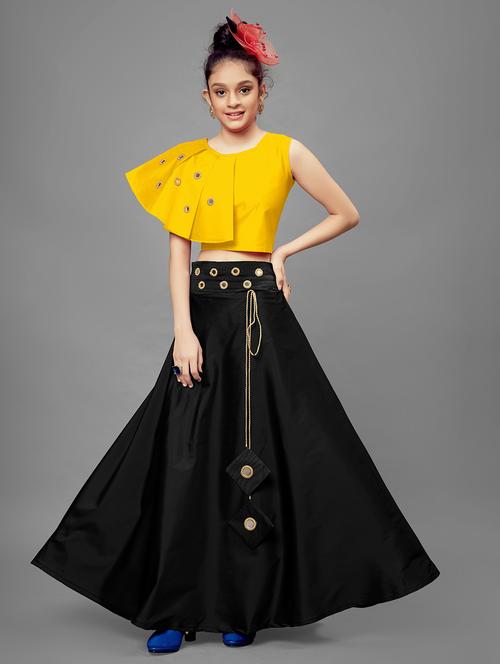 girls self-designed lehenga choli - 21243552 - Very Small Image - 1