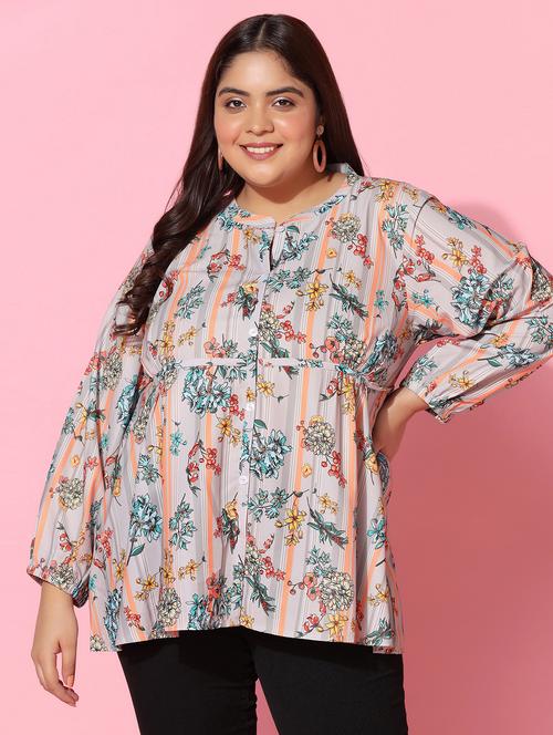 multi colored polyester regular top - 21244006 - Very Small Image - 1