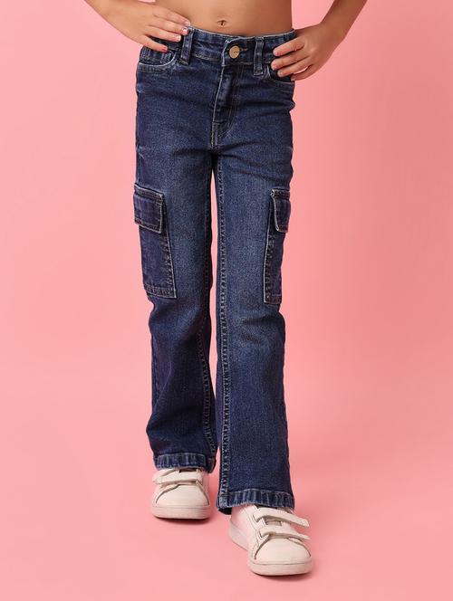 girls mid rise denim jeans - 21244216 - Very Small Image - 1