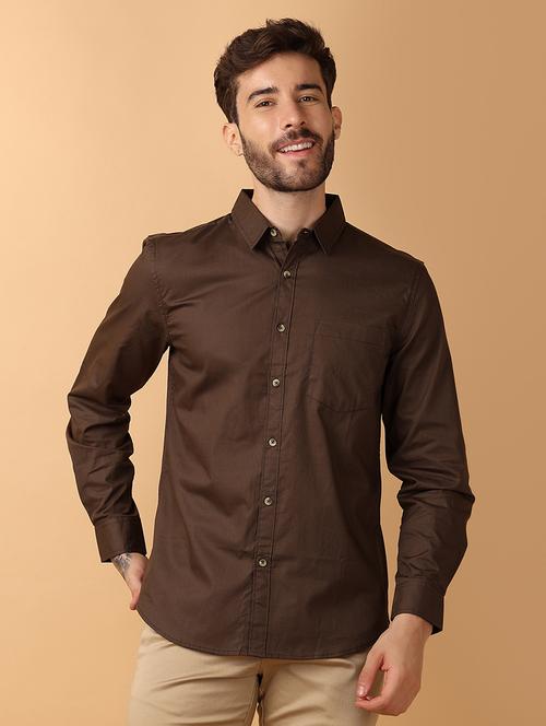 men collared neck long sleeves casual shirt - 21244263 - Very Small Image - 1
