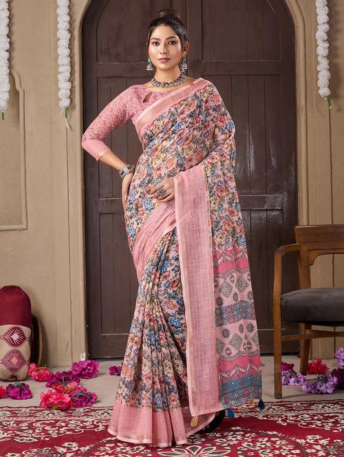 women printed saree - 21244451 - Very Small Image - 1