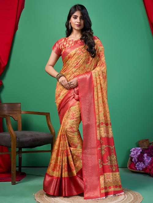women printed sare - 21244588 - Very Small Image - 1