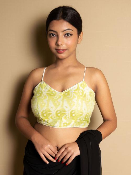 women green ikat printed blouse - 21245027 - Very Small Image - 1