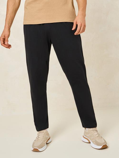 men solid mid rise track pant - 21247009 - Very Small Image - 1