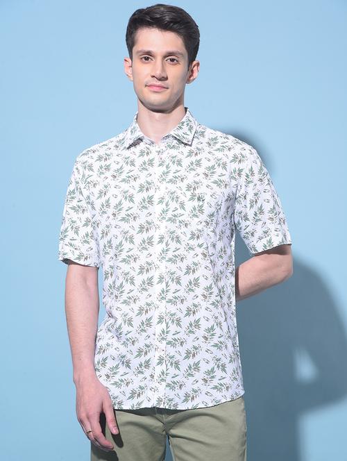 men printed short sleeve casual shirt - 21247692 - Very Small Image - 1