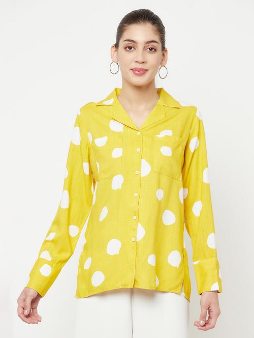 yellow viscose regular shirt - 21248037 - Very Small Image - 1