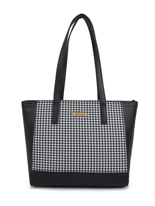black leatherette (pu) handbag - 21248626 - Very Small Image - 1