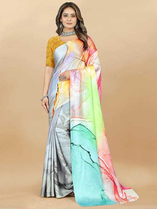 women printed saree - 21249529 - Very Small Image - 1