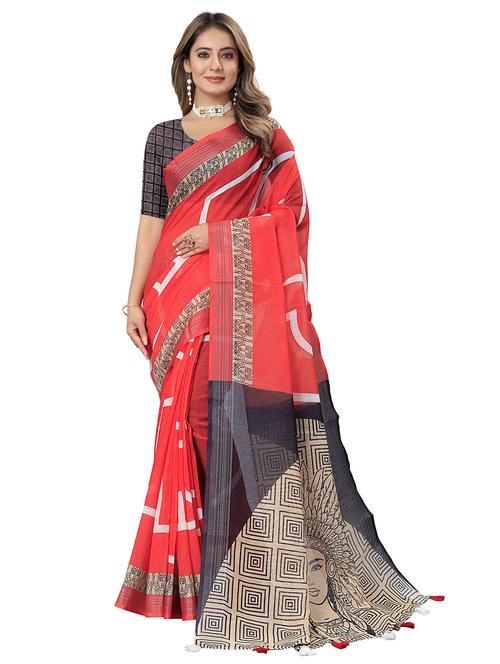 women printed saree - 21249586 - Very Small Image - 1