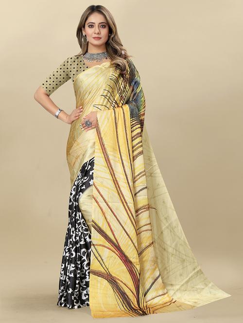 women printed saree - 21249693 - Very Small Image - 1