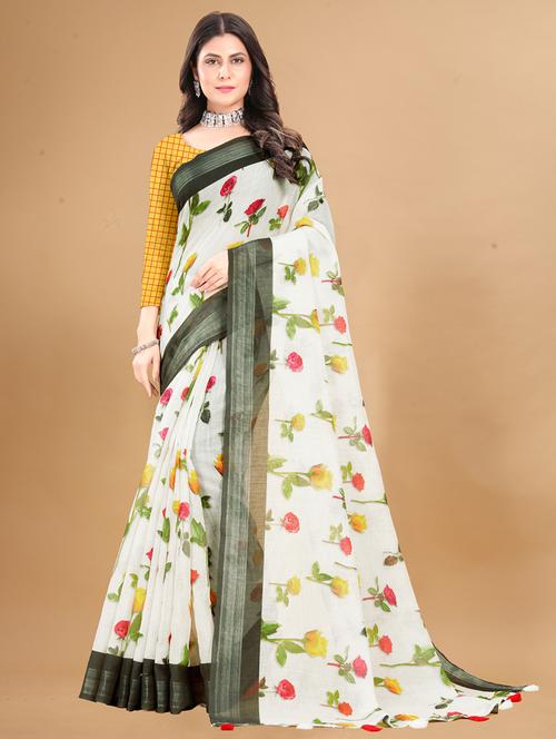 women printed saree - 21249727 - Very Small Image - 1