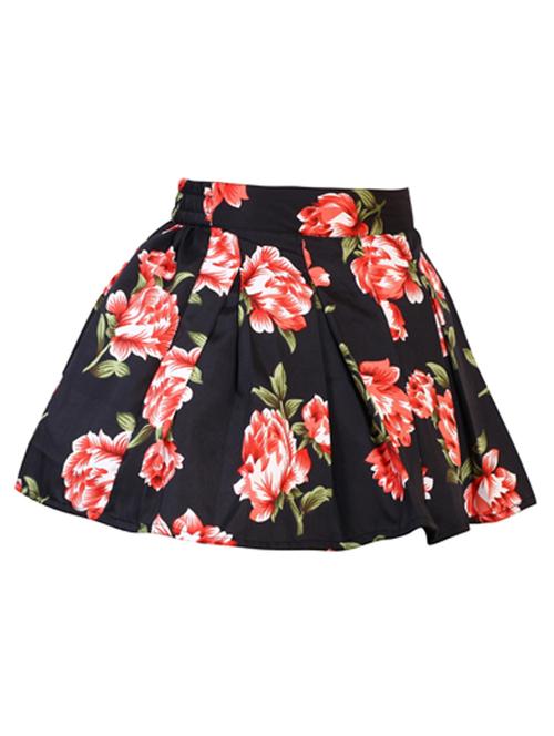 kids floral printed pleated skirt - 21249882 - Very Small Image - 1