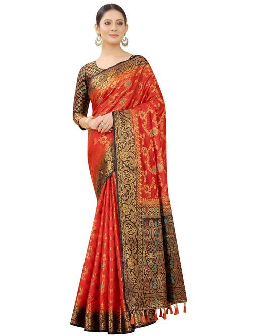 women zari work banarasi saree - 21250290 - Very Small Image - 1