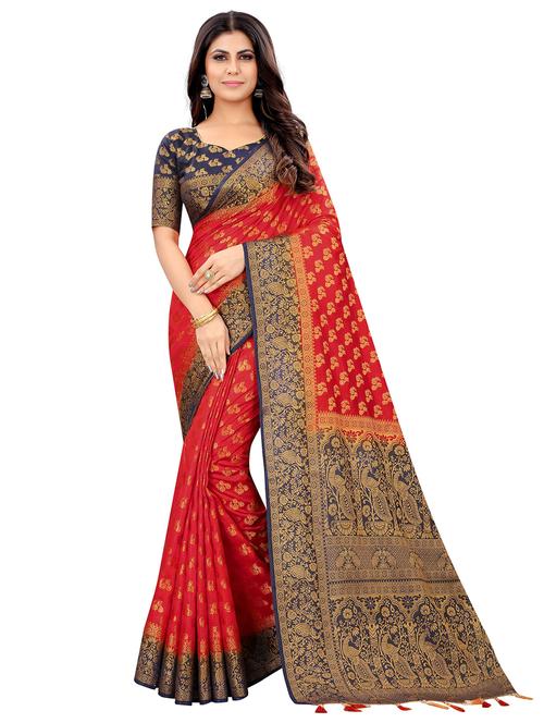 women self design banarasi saree - 21250587 - Very Small Image - 1