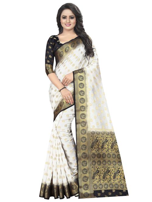 women self design banarasi saree with blouse - 21250603 - Very Small Image - 1