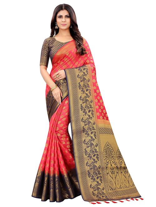women zari work banarasi saree - 21250637 - Very Small Image - 1