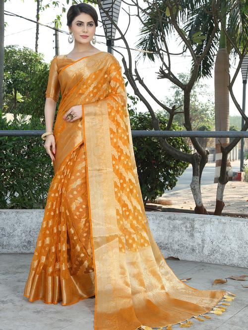 women self design banarasi saree - 21251078 - Very Small Image - 1