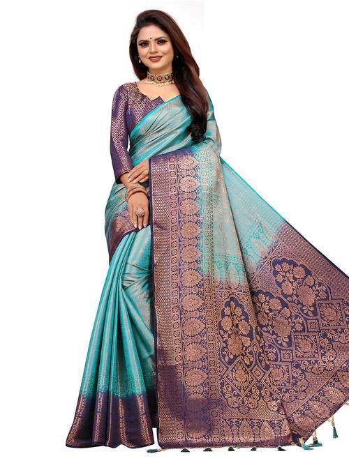 women self design banarasi saree - 21251107 - Very Small Image - 1