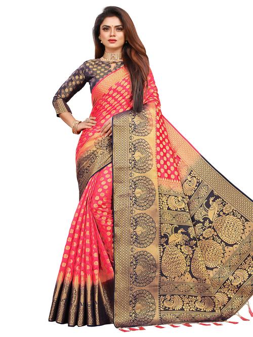 women self design banarasi saree with blouse - 21251193 - Very Small Image - 1
