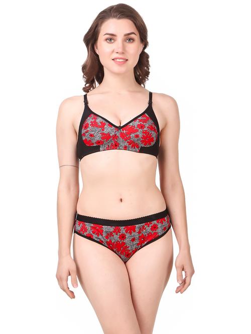 women printed bras and panty set - 21251511 - Very Small Image - 1