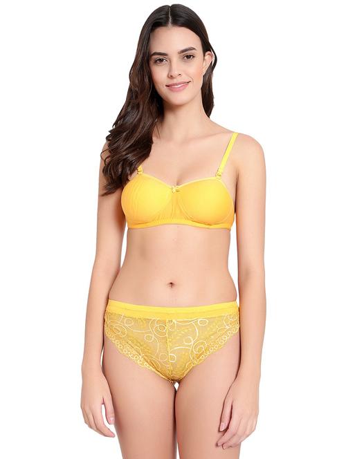 women solid bras and panty set - 21251553 - Very Small Image - 1
