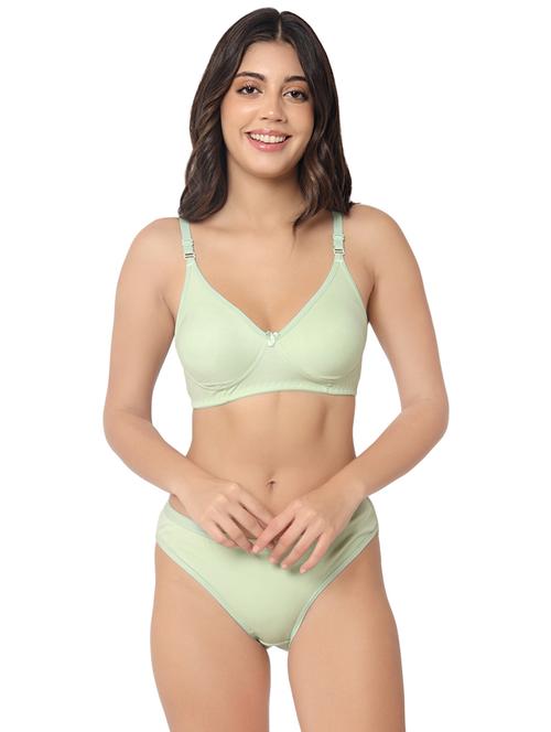 women solid bra and panty set - 21251722 - Very Small Image - 1