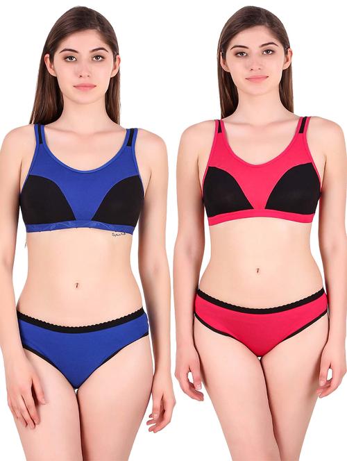 pack of 2 bra & panty set - 21251799 - Very Small Image - 1