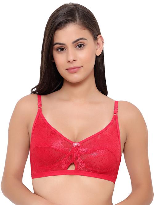 red cotton blend regular bra - 21252246 - Very Small Image - 1