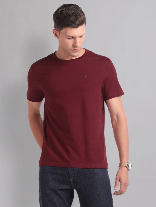 red cotton plain tshirt - 21252878 - Very Small Image - 1