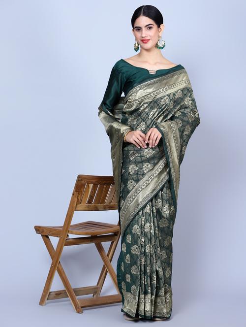 women self design banarasi saree - 21253120 - Very Small Image - 1