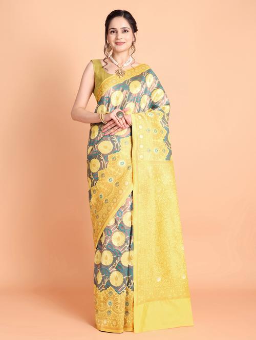 women self design banarasi saree - 21253501 - Very Small Image - 1