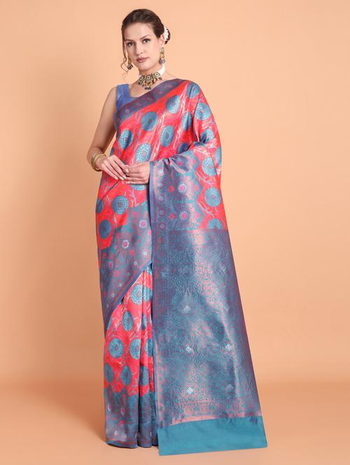 women self design banarasi saree - 21253502 - Very Small Image - 1