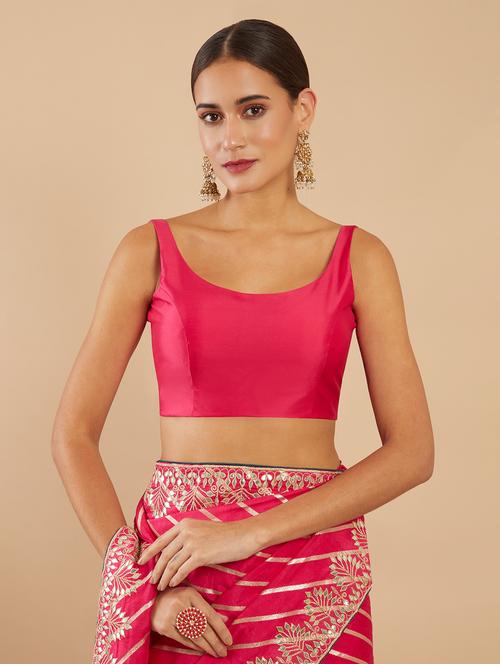 women pink solid blouse - 21253596 - Very Small Image - 1