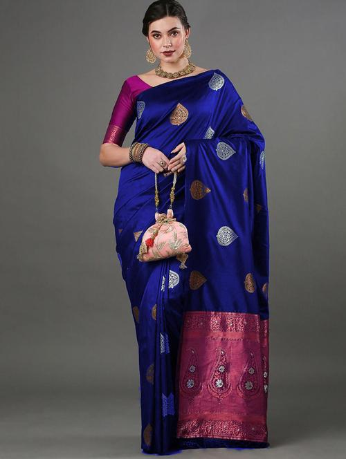 women self design banarasi saree - 21256068 - Very Small Image - 1