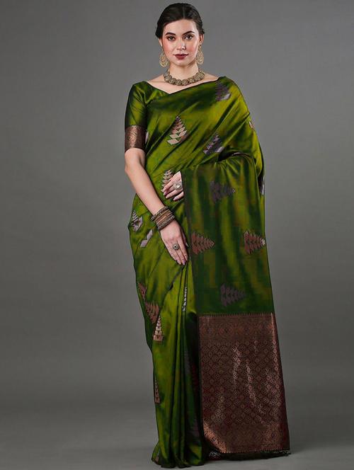 women self design banarasi saree - 21256071 - Very Small Image - 1