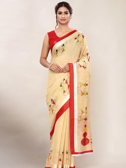 yellow ready to wear saree with blouse - 21257019 - Very Small Image - 1