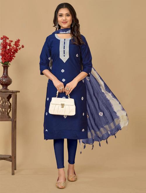 navy blue printed suit set - 21257055 - Very Small Image - 1