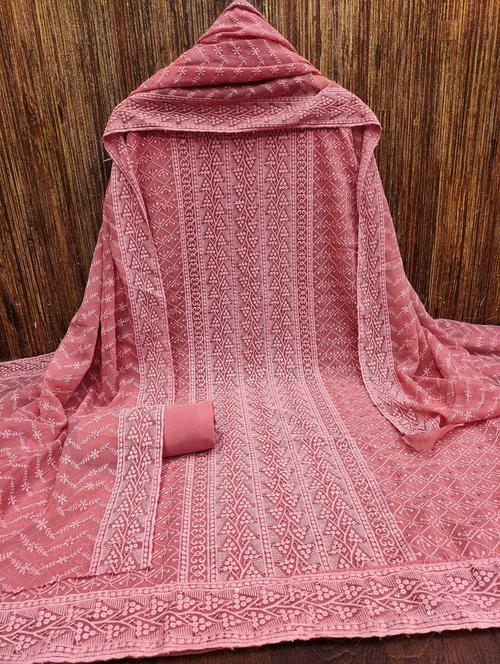 women embroidered unstitched suit set - 21261121 - Very Small Image - 1
