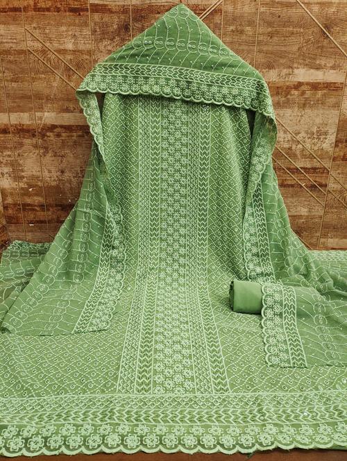 women embroidered unstitched suit set - 21261164 - Very Small Image - 1