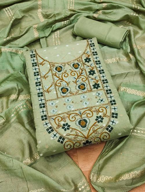 women embroidered unstitched suit set - 21261325 - Very Small Image - 1
