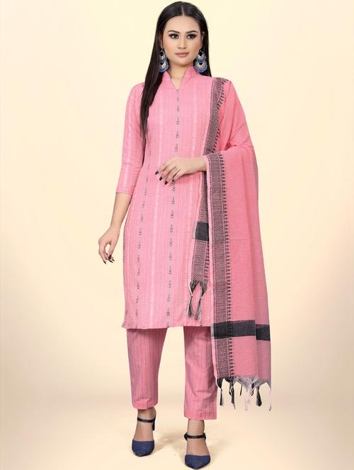 women self design unstitched suit set - 21261529 - Very Small Image - 1