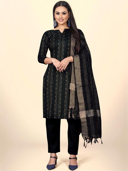 women zari work unstitched suit set - 21261547 - Very Small Image - 1