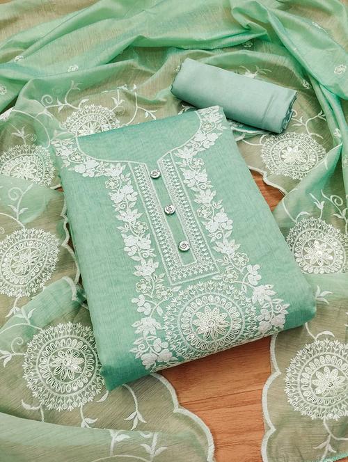 women embroidered unstitched suit set - 21261648 - Very Small Image - 1