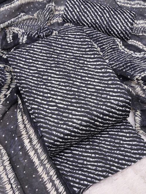 women leheriya printed unstitched suit set - 21261655 - Very Small Image - 1