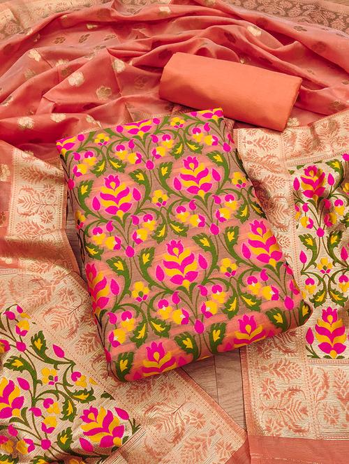 women self design unstitched suit set - 21261672 - Very Small Image - 1