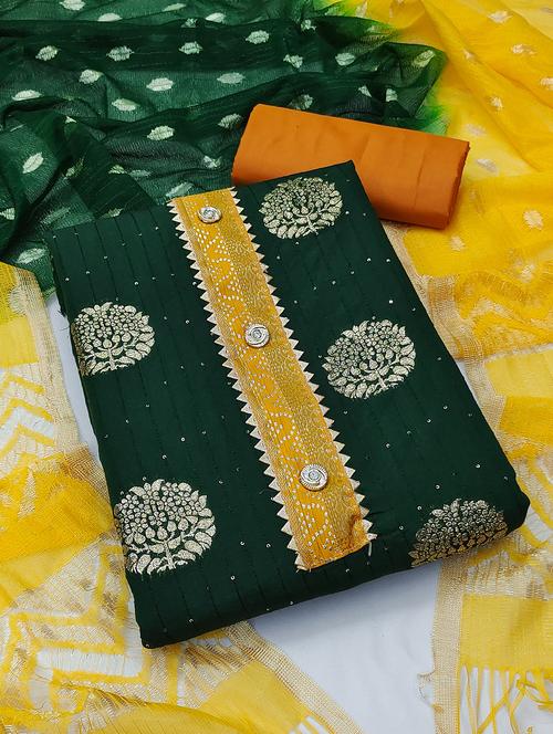 women self design unstitched suit set - 21261878 - Very Small Image - 1