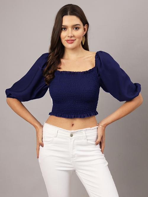 women square neck crop top - 21262077 - Very Small Image - 1